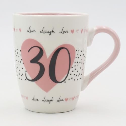 30th Birthday Mug Gifts for Women 30th Presents Quality Bone China Mug Cup Thoughtful Gift Thirty Birthday Gifts for Women Thirtieth
