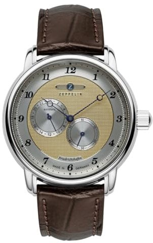 Zeppelin Herrenuhr mit Lederband Serie Friedrichshafen Automatik Kleine Sekunde 8568-5