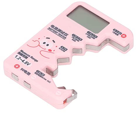 Batterietestgerät mit Batterietester, Batterieprüfer, Digitaler LCD-Anzeige, Spannungsanzeige und Restleistungstester