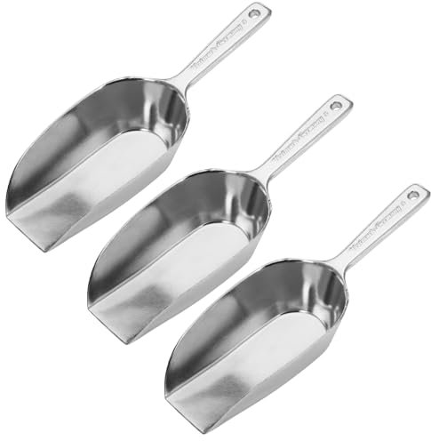 Westmark Haushaltsschaufeln Hygia – 3 praktische Schaufeln zum sauberen Dosieren von trockenen Zutaten wie Zucker und Gewürzen oder Tierfutter und Süßigkeiten – 113 ml