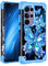 Miqala for Galaxy S24 Ultra 5G Case,Glow in The Dark Three Layer Heavy Duty Shockproof Full Protection Hard Plastic Bumper+Soft Silicone Protective Case for Samsung Galaxy S24 Ultra 6.8 inch,Crystal