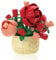 Mini Flowers Building Block Set,Flower Blocks Toys,Plants and Succulent Toys,Building Block Flowerpot，Botanical Collection Birthday Gift for Girls Boys Adults Kids Ages 6+ (Rose 128Pcs)