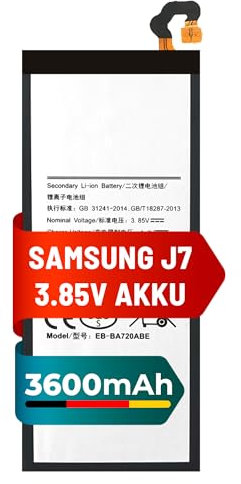 Mpsmobile® Samsung Galaxy J7 Akku | 3600mAh | kompatibel mit Samsung J7 (2017)