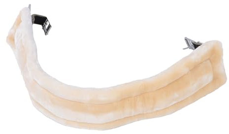 egurte, professionell, mit Kunstwolle gepolstert, verhindert Reibung, englischer Sattelgurt mit Edelstahlschnallen für das tägliche Reittraining (110 cm)