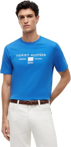 Tommy Hilfiger Herren Brand Love Mono Stack Tee Mw0mw42365 S/S T-Shirt (1er Pack)