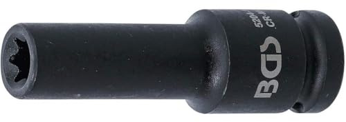 Douille à Choc Longue Profil E 12,5 mm (1/2) E12 - Acier Résistant - Usage Professionnel et Durable - D-Work
