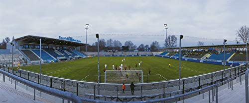 Frankfurt Bornheim Stadion - hochwertiger FineArtPrint (240 cm x 100 cm)