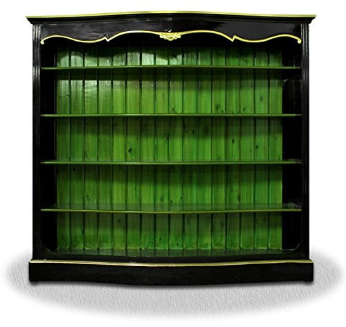 Casa Padrino Wohnzimmerschrank Schwarz Grün Gold - Barock Schrank