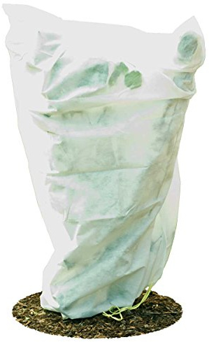 HaGa® Frostschutzhaube 80 g/m² 5er-Pack Winterschutz Frostschutzvlies 155cmx150cm weiß - Mehrjährig verwendbar - Universal Schutz - Sehr Robust