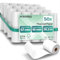 ACROPAQ - 50 x Rouleau carte bancaire - 57 mm x 45 mm x 26,2 m, Rouleaux de papier thermique de qualité supérieure, Sans BPA, Pour les terminaux de paiement mobiles - Papier tpe, Rouleaux CB thermique