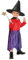 Smiffys Julia Donaldson Room on the Broom Costume for Kids, Dress, Cape, Hat, Hair Clip, and Wand, Officially Licensed with Book Quote Detail, Ideal for Halloween and World Book Day
