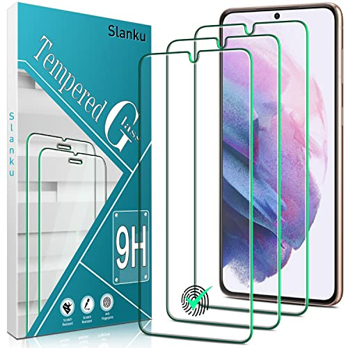 Slanku 3 Pièces Verre Trempé pour Samsung Galaxy S21 Plus 5G/S21+ 5G