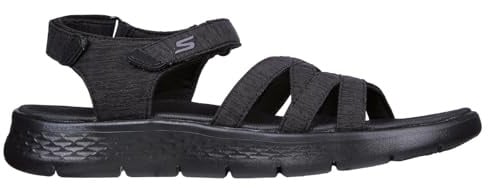 Skechers Women's GO Walk Flex Sandal, Black Textile, 9 UK