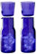 BestAlice Lot de 2 carafes à eau de chevet et verres de 500 ml avec plateau et couvercle inférieur en silicone - Style vintage - Avec verre transparent - Pour chambre à coucher