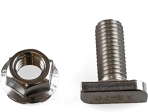 30 x SET Hammerkopfschraube mit Mutter M10 Photovoltaik Länge 25mm A2-70