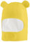 LACOFIA Baby Schalmütze Kleinkind Jungen Mädchen Schlupfmütze Kinder Warm Wintermütze Earflap Beanie Strickmütze Bär Hut mit 2 Öhrchen Gelb 2-4 Jahre L