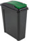 HOME & GARDEN ESSENTIAL 25 Litre Plastic Indoor Outdoor Tall Bin with Flap Lid | Waste Utility Plastic Bin | Animal Feed Storage Bin | Ideal For kitchen, Bathroom (25L Slim Line Bin (Green))