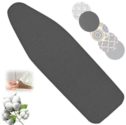 KAnduo Bügelbrettbezug, Baumwolle Bügelbrett Ärmel Bügelbezug Mit Komfortpolsterung Extra Soft Schnelles Und Einfaches Bügeln (Color : Black, Size : 92cmx43cm)