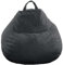 bananair - Sitzsack Kinder - Cordstoff Breit Gerippt - Weich und Bequem - Maschinenwaschbarer Bezug - Leicht Transportierbar - Bean Bag, Gaming Sitzsack mit Füllung (80 x 70 cm, Dunkelgrau)