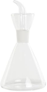 DKD Home Decor Huilier transparent en verre Borosilicate 500 ml 11,5 x 11,5 x 22 cm