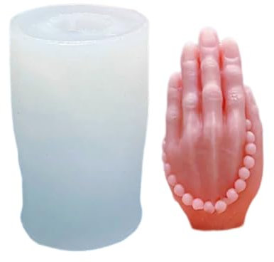 Xuanxi Silikonform, betende Handkerzenformen, betende Hand, Harzformen für die Herstellung von Kerzen, Seife, Muffins, Schokolade, Fondant, Dekorationen, Backen