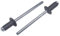 1000 Stück lackierte Blindnieten 1/8 Zoll x 5/40.6 cm (3,2 x 8 mm), Kuppelkopf, DIN 7337, Aluminiumnieten und Stahldorn, Popnieten, Anthrazitgrau RAL 7016