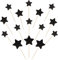 30 Stück Kleiner Stern Cupcake Toppers Glitzer Glitzern Stern Tortendeko Verlobung Hochzeit Kuchen Deko für Baby Dusche Geburtstag Party Kuchen Dekorationen Schwarz