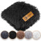 Belune Ersatzbezug - waschbarer Ersatzbezug Hundebetten, Farbwechsel, waschbar, einfache Reinigung, trockner geeignet (Schwarz, 50cm)