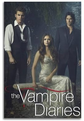 YYEFNMAZ Filmposter The Vampire Diaries, Kunstposter, Druckposter für Hausbau, ästhetische Dekoration, Leinwand, Wandkunst, Schlafzimmer-Dekor, 30 x 45 cm, ungerahmt, 1