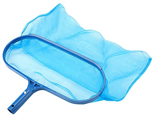 Grcfumo Pool Skimmer, Blue Swimming Pool Leaf Skimmer, Plastic Leaf Skimmer for Swimming Pool Pond Fish Box Tub Tool