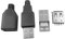 JZK Lot 5 connecteurs USB A mâles monter soi-même, adaptateur jack USB type A 4 broches mâle avec couvercle plastique noir, connecteur USB remplacement pour alimentation DIY, planche à pain, carte PCB