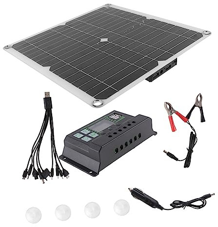 BESPORTBLE Kit Solaire 200 W Chargeur Solaire Efficace Pour Batterie 12 V Cellule Solaire Monocristalline Pour Usage Extérieur