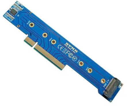 Muuoeou Adapterkarte für 1U-Gehäuse PCIe 3.0 4.0 X8 auf 2 Stück NVMe M.2 NGFF SSD Splitterkarte Adapterkarte