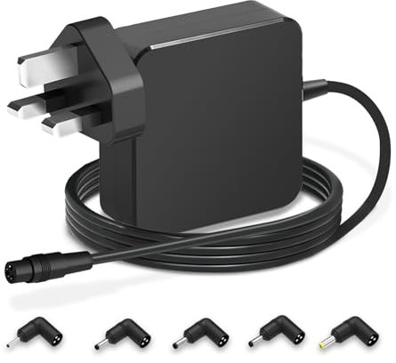 Universal Charger,65W Laptop Charger for ASUS VivoBook S13 S14 S15 S17 ZenBook Imaginebook Chromebook EeeBook NoteBook Len ovo IdeaPad Notebook,Power Supply Adapter with 5 Connectors