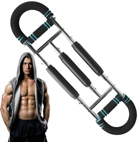 Chest Expander – Upper Body Workout | Muscle Strengthener | Power Arm Tool for Men Home Gym, Strength Training Press Tool for Boxing, Portable Equipment for Chest Muscle and Arm Development