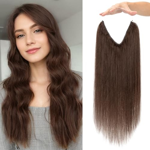 MY-LADY Nanoring Extensions Echthaar 40cm #02 Dunkel Braun 1099