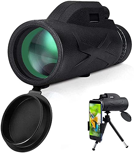 Telescopio monoculare HD Professionale 80x100 BAK4 Super telescopio Zoom monoculare Portatile con Supporto per Smartphone e