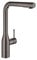GROHE Essence, Küchenarmatur 2 Strahlarten (Wasserhahn Küche, ausziehbare Brause, 360° schwenkbar, wassersparend dank variabler Mengenbegrenzung, einfache Spülbecken-Montage), anthrazit, 30270A00