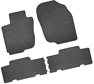 Bär-AfC TY03930 Gummimatten Auto Fußmatten Schwarz, Erhöhter Rand, Set 4-teilig, Passgenau für Toyota Rav4 Typ 3 / CA30W Baujahr 2006 bis 2013 3. & 5-TRG