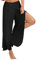 Hosen Damen Sporthose Yogahosen Sport Pumphose Haremshose Leichte Sommerhose Marlene Hose Schwarz 3XL