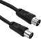 CABLEPELADO Cable Antena TV Macho Hembra, Coaxial Para Televisión, Decodificador, HDTV, DVB-T2/C/S, Radio, 75 Ohm, Negro, 20 Metros