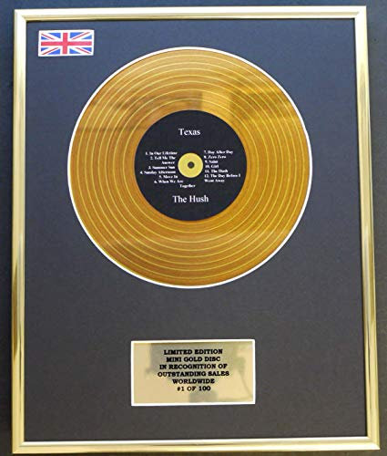 Everythingcollectible Texas/Mini Gold Disc Display/ÉDITION LIMITÉE/COA / The Hush
