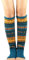 Durio Stulpen Damen Lange Winter Beinwärmer Gestrickt Verdicken Beinstulpen Böhmen Blau
