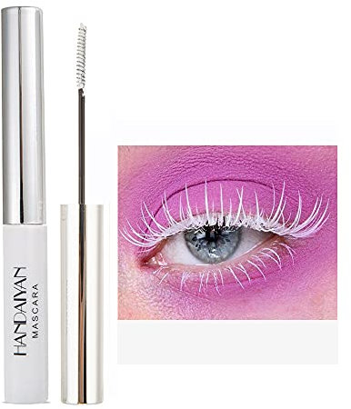 OCHILIMA 4D Mascara Bunte Faser Mascara Charming Langanhaltende Mascara, Dicke/Lange Wimpern Wasserdicht und Smudge-proof Augen Make-up (02# White)