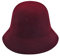 Damen Winter Kuppel Wolle Fischerhüte England Stricken Warm Solide Fedora (Rot),Einheitsgröße