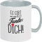 Shirtstown Taza de café, hay sólo una mejor tante: Dich!, taza de café, té, refranes, regalo, cerámica, café, gris