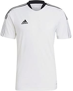 adidas Mens Jersey (Short Sleeve) Tiro21 Tr JSY, White, GM7590, XXL EU