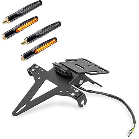 Set Kennzeichenhalter + 4X LED Blinker für KTM RC 390 / RC 125 KZ4