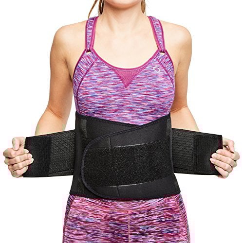 sit right Rückenbandage – Rückengurt zur Stabilisierung der Lendenwirbel – Rückengürtel für Damen & Herren – Nierengurt & Bauchweggürtel zur Haltungskorrektur - schwarz – Gr. 4XL