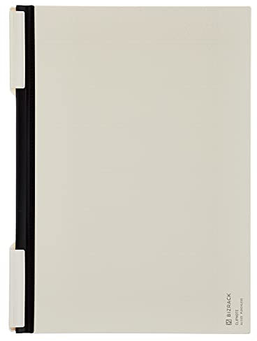 Kokuyo Bizrack Clipnote Punchless, Clip-Ordner, für bis zu 25 Blatt, A4-S, Off-White, Japan Import (NO-BRCN202W)